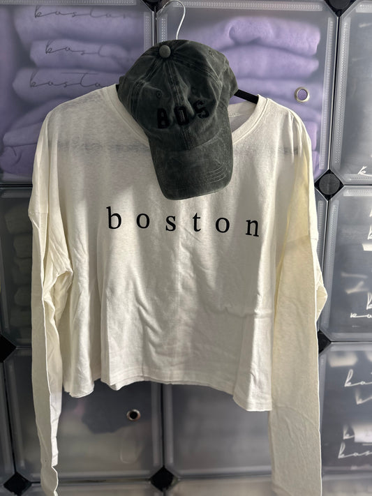 BOSTON OVERSIZED LONG SLEEVE TOP