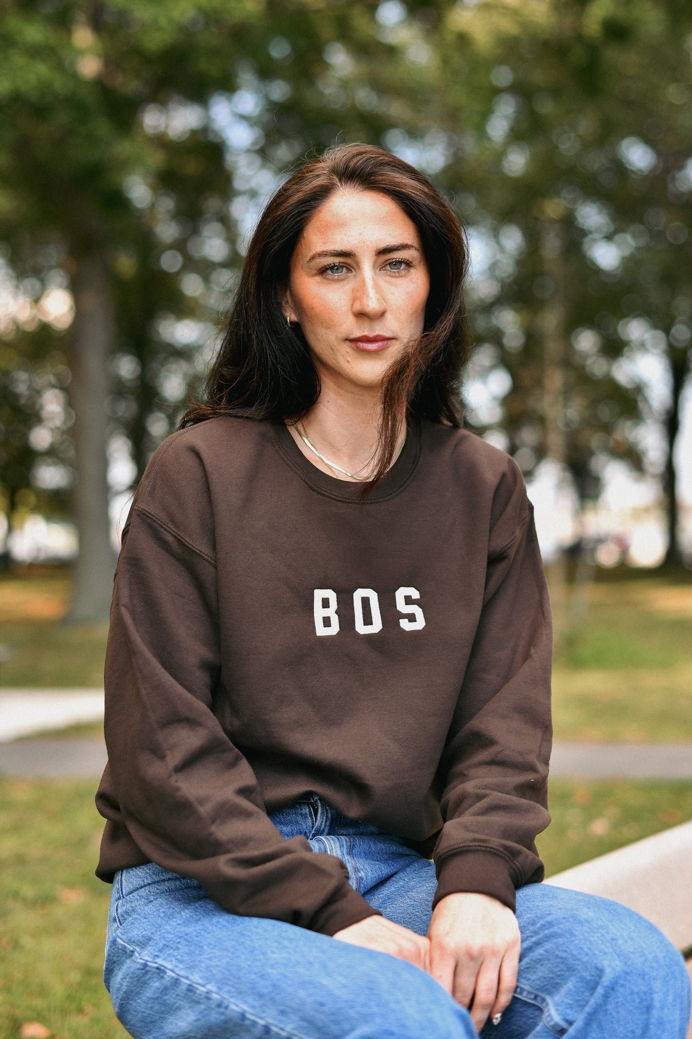 BOS Embroidered Crewneck