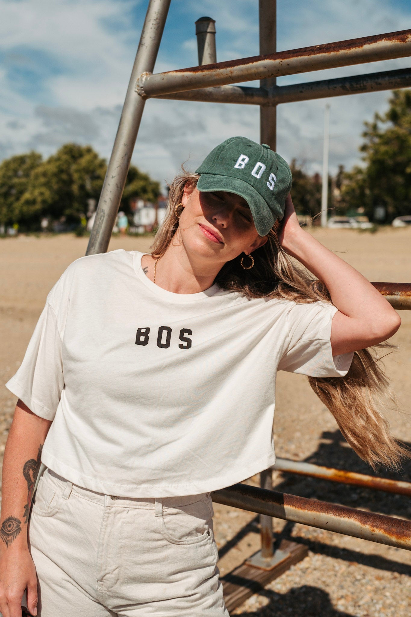 BOS Oversize Crop Tee