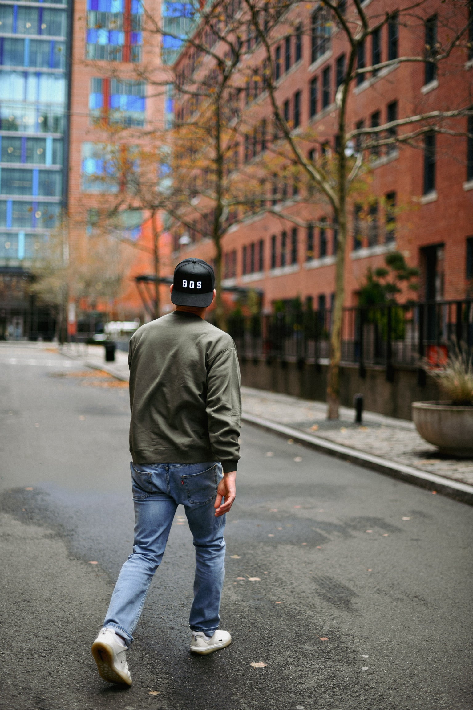 BOS Trucker Hat — Black / White