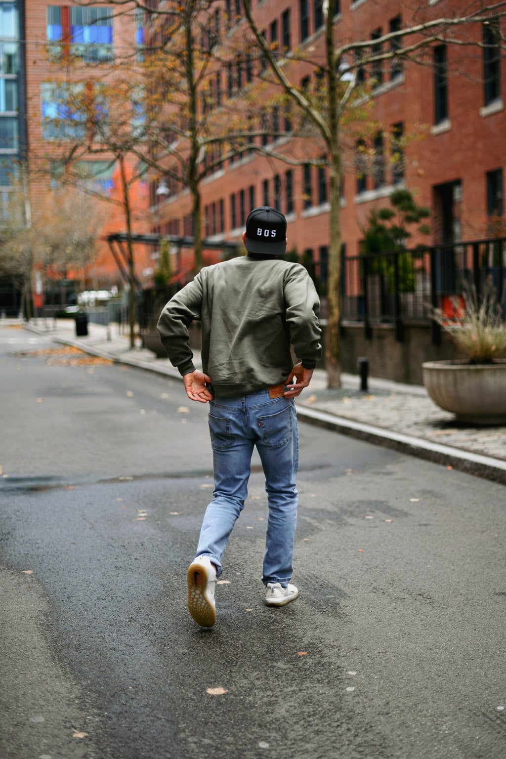 BOS Trucker Hat — Black / White